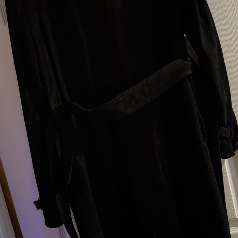 We The Free people Black sueded goat Leather Jacket - Picture 8 of 9